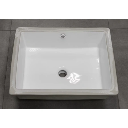 Раковина CeramaLux 542A 50x40 см, встраиваемая снизу, белый