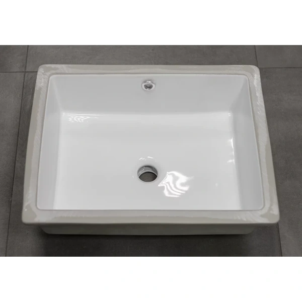 Раковина CeramaLux 542A 50x40 см, встраиваемая снизу, белый