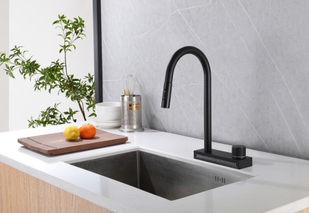 Смеситель для кухни Abber Wasser Kreis AF8114B черный