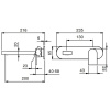 Смеситель для раковины Fantini Mare 51 02 V013B