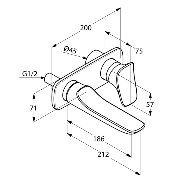 Смеситель для раковины Kludi Ambienta 532440575