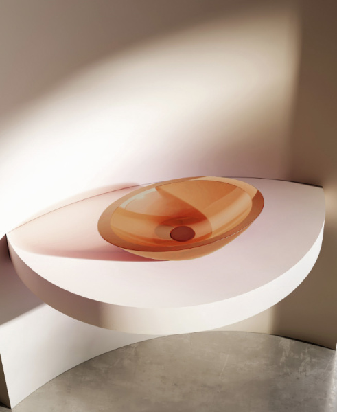 Раковина Abber Kristall AT2810Topas оранжевая