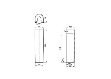 Пьедестал Ideal Standard Connect E797301