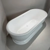 Акриловая ванна Abber AB9515 173,5x79 см, отдельностоящая, белый