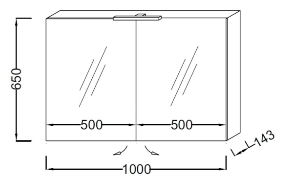 Зеркало-шкаф Jacob Delafon EB797RU-G1C белый блестящий лак