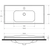 Раковина 100x46 см Cezares Giubileo CZR-ELT-100-LVB