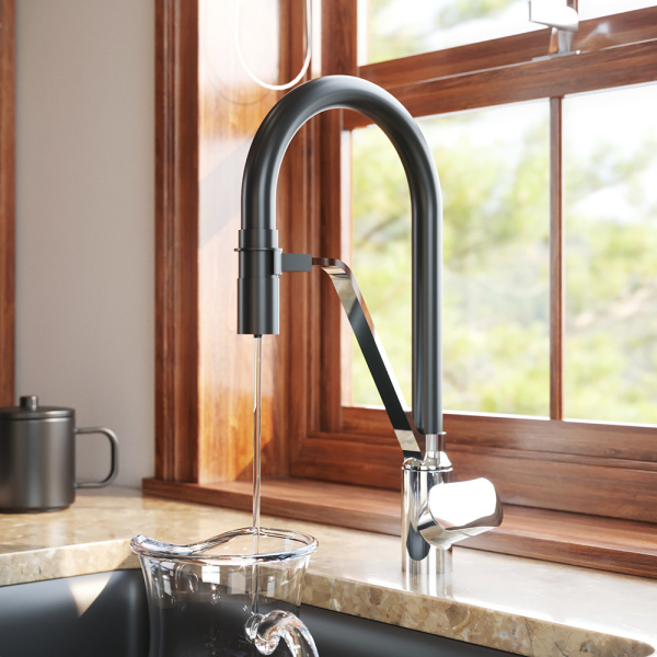 Смеситель для кухни AM.PM Like F8007802 черный