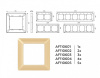 Рамка на 5 постов Ambrella Volt Line AF110605