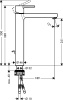 Смеситель для раковины hansgrohe Metris S 31022000