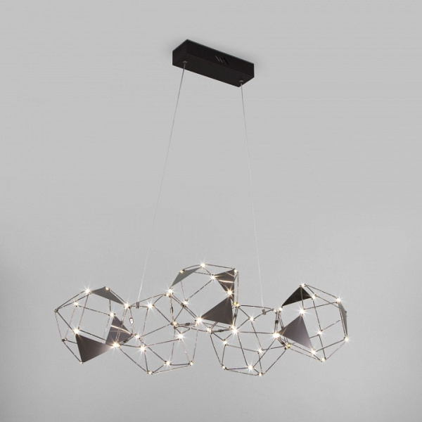 Подвесная люстра Eurosvet Uma 90368/5 черный жемчуг