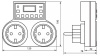 Розетка с таймером Feron TM25 23236