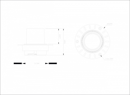 Встраиваемый светильник Denkirs Vibi DK3057-WH