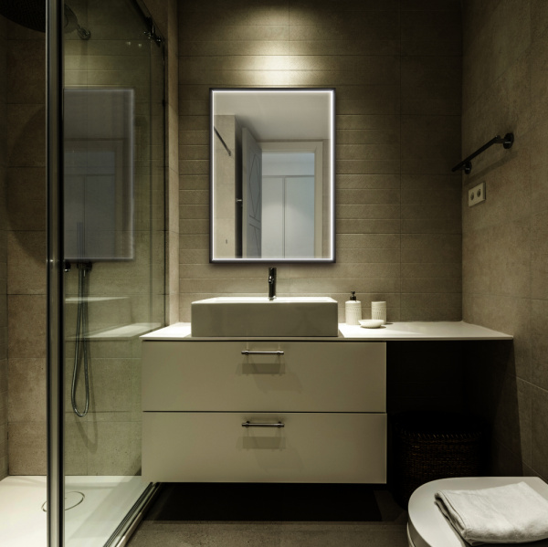 Зеркало с подсветкой Abber See AG6110SC-0.65 черный