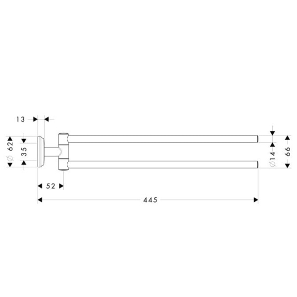 Полотенцедержатель hansgrohe LOGIS CLASSIC 41612000