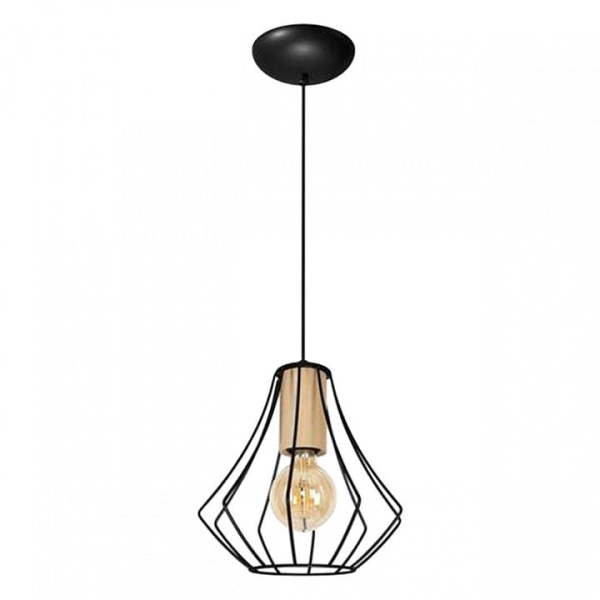 Подвесной светильник Imex MD.9050 MD.9050-1-P-BK+WOOD