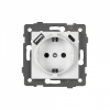 Розетка с заземлением и 2хUSB type A и C, без рамки Arlight SCT 049822