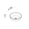 Раковина Agape Undici до 40 ACER0380NR золото