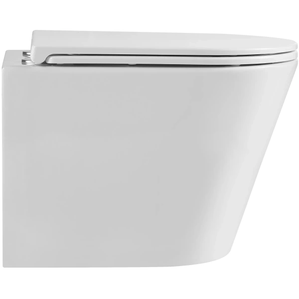 Унитаз подвесной Grossman GR-4478MSQ безободковый, торнадо, с сиденьем микролифт, белый матовый