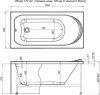 Акриловая ванна Aquanet Nord 140х70 00170193