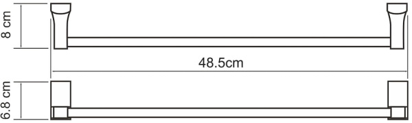 Полотенцедержатель WasserKRAFT Leine K-5 K-5050