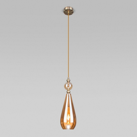 Подвесной светильник Eurosvet Ilario 50202/1 янтарный