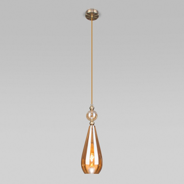 Подвесной светильник Eurosvet Ilario 50202/1 янтарный