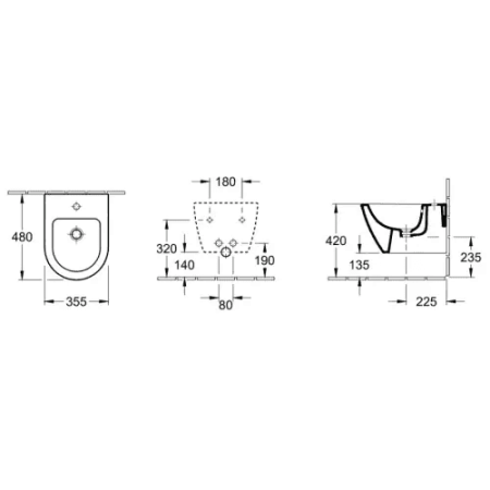 Биде подвесное Villeroy&Boch Subway 2.0 540600R1