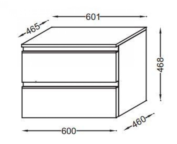 Комод Jacob Delafon Vox EB2060-RA-E16 ореховое дерево