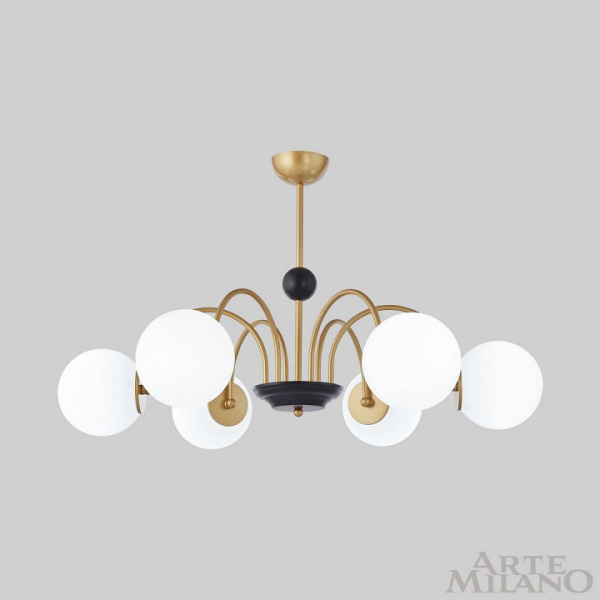 Люстра на штанге Arte Milano AM-Napoli 312066/D850/6 BS/BK