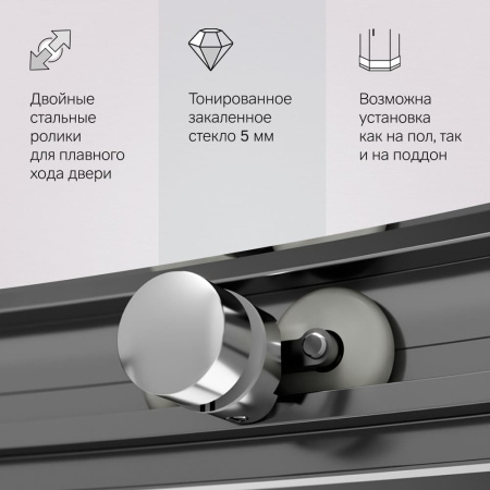 Душевой уголок AM.PM Like 120x80 W83UG-302U120MT