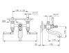 Смеситель для ванны Nicolazzi Teide Metal 1900CR05
