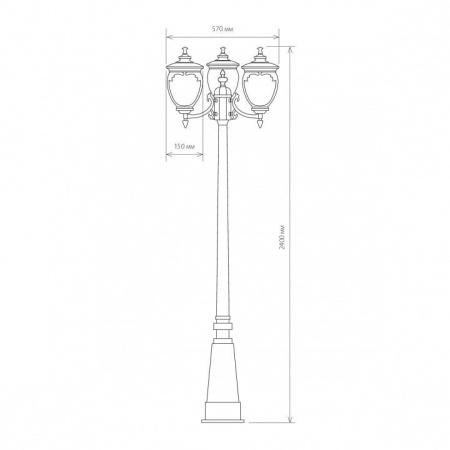 Фонарный столб Elektrostandard Andromeda a028000