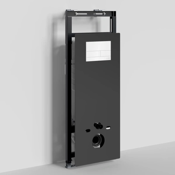 Инсталляция для унитаза WasserKRAFT Salm 27 27TLT.010.ME.BL.WH04 с кнопкой смыва, белый