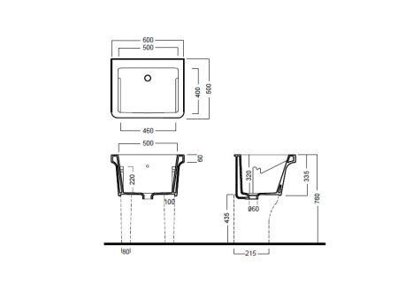 Раковина Hatria Specials 60 Y1VD01