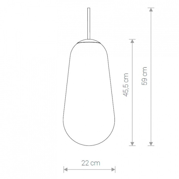Плафон стеклянный Nowodvorski Cameleon PEAR L TR/G 8532