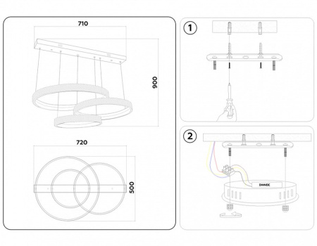 Подвесной светильник Ambrella Light FA FA6161