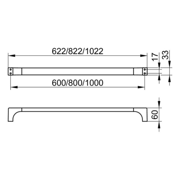 Полотенцедержатель Keuco Edition 11 11101011000