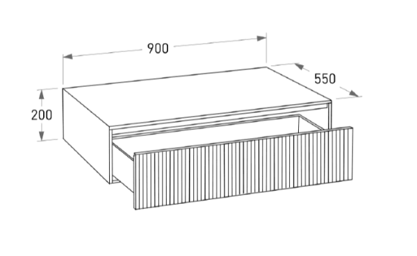 Тумба Salini Armonia 90 27A.1.900.200.12.0 никель