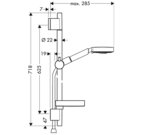 Душевой гарнитур hansgrohe Raindance S 100 Air 3jet 27882000