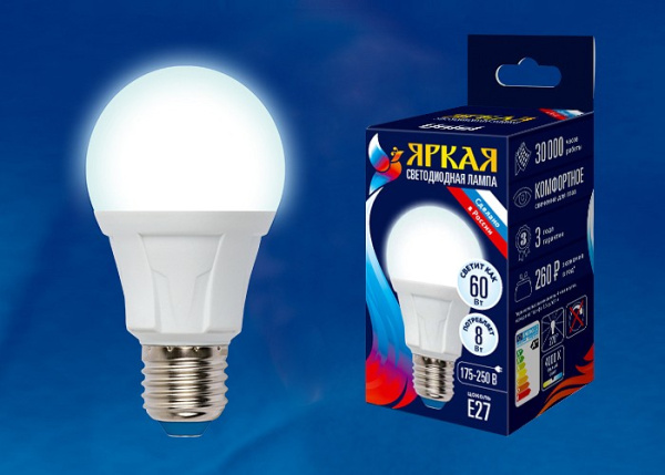 Лампа светодиодная Uniel FR PLP01WH E27 8Вт 4000K UL-00001523