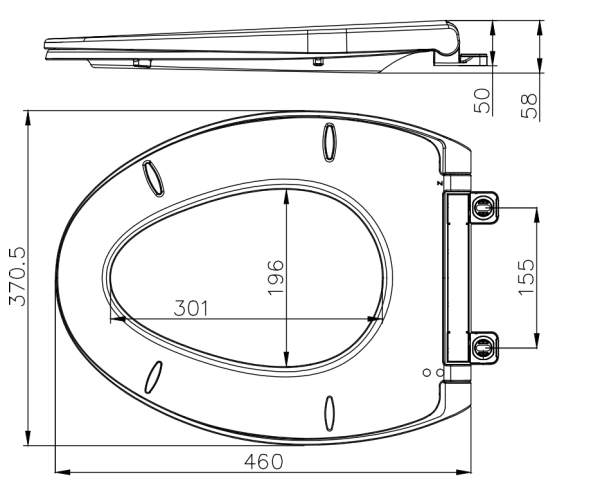 Крышка-сиденье Arrow PG006-ZPA микролифт, белый
