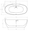 Акриловая ванна Abber 170x80 AB9323