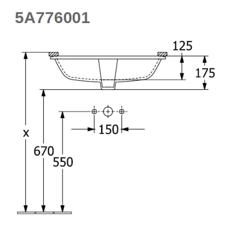 Раковина Villeroy&Boch Architectura 57 5A776001