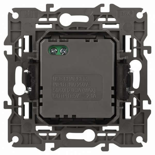 Розетка 2хUSB type A без рамки Эра Эра Elegance 14-4110-05