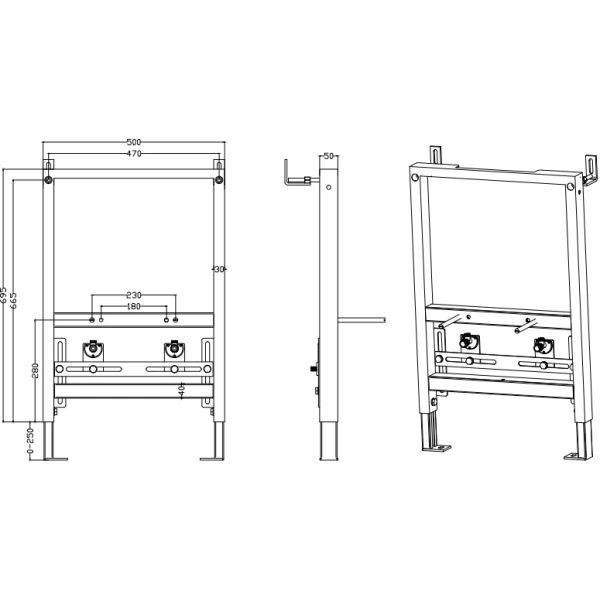 Инсталляция для биде CeramaLux CL810