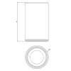 Стакан Gessi 316 54732#239 черный