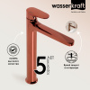 Смеситель для раковины WasserKRAFT Asphe 7703H золото