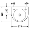 Раковина 57,5x52 см Duravit Architec 0449580008