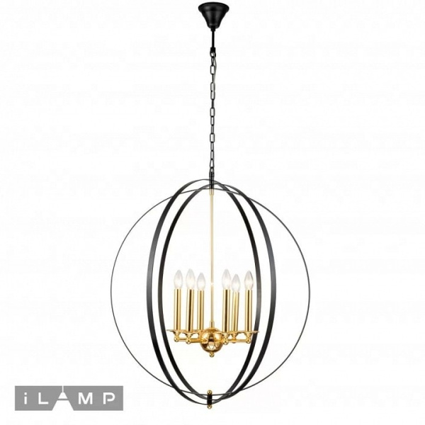 Подвесная люстра iLamp Element 9977-800 GL+BK