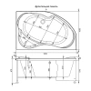 Акриловая ванна 169,5x105 см правая Aquanet Allento 00205224